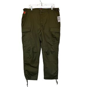 Empyre Pants 36 39x29 Green Cotton Relax Loose Cargo Skate Zumiez Button Fly NEW